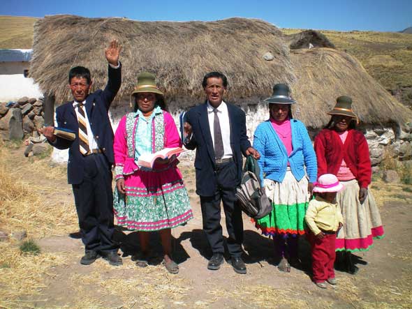 Bro. Mateo, Bro. Erasmus, and their wives in Consapata